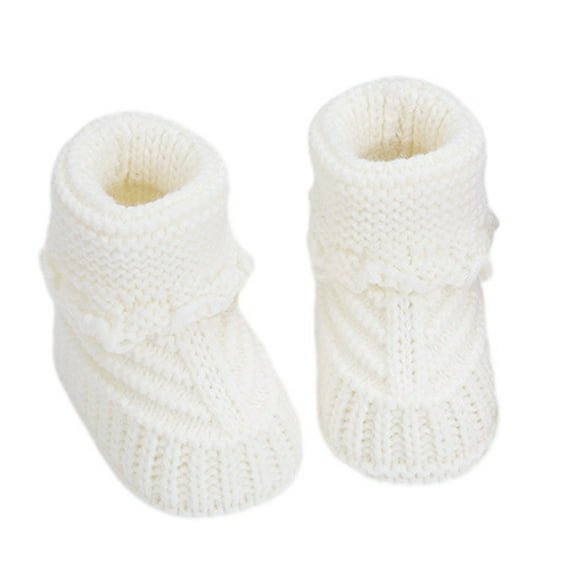 Hand Knit Baby Booties for Infants First Walkers with Not Slip Bottom Kids Foot Protections Easy Carry for Safe Walking