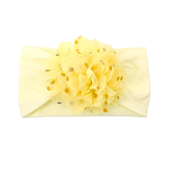 Handmade Baby Girl Hair Accessories Stretchy Nylon Headbands with Bows for Toddlers Kids Soft Elastic Hair Ties