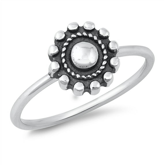 Handmade Bali Statement Ring .925 Solid Sterling Silver Band Jewelry Female Male Unisex Size 4
