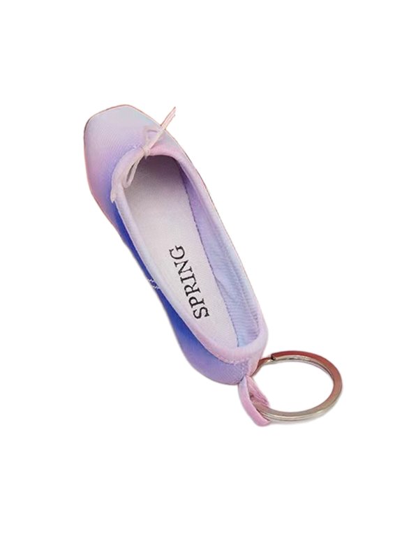 Handmade Ballet Shoes Keychain Miniature Pointe Shoe Keyrings Colorful Multifunctional Car Bags Keyrings Ornaments