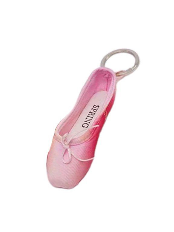 Handmade Ballet Shoes Keychain Miniature Pointe Shoe Keyrings Colorful Multifunctional Car Bags Keyrings Ornaments