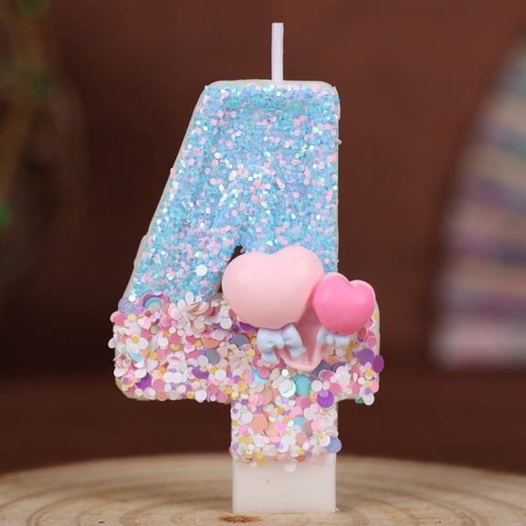 Handmade Balloon Number Birthday Candles 0-9 - Perfect for All Ages Birthday Party Decoration