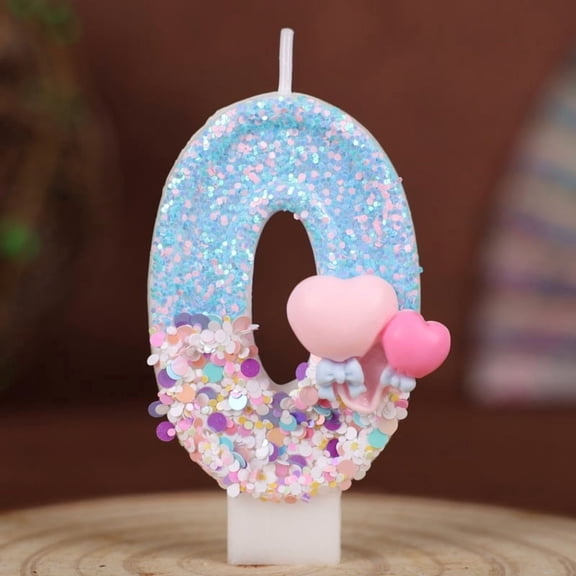 Handmade Balloon Number Birthday Candles 0-9 for Cake Decor