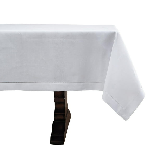 Handmade Basic Hemstitch Border Linen-Cotton Tablecloth (65"x84" Tablecloth)
