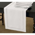 thumbnail image 1 of Handmade Basic Hemstitch Table Runner, 16"X72" Rectangular, Various Colors (White), 1 of 2