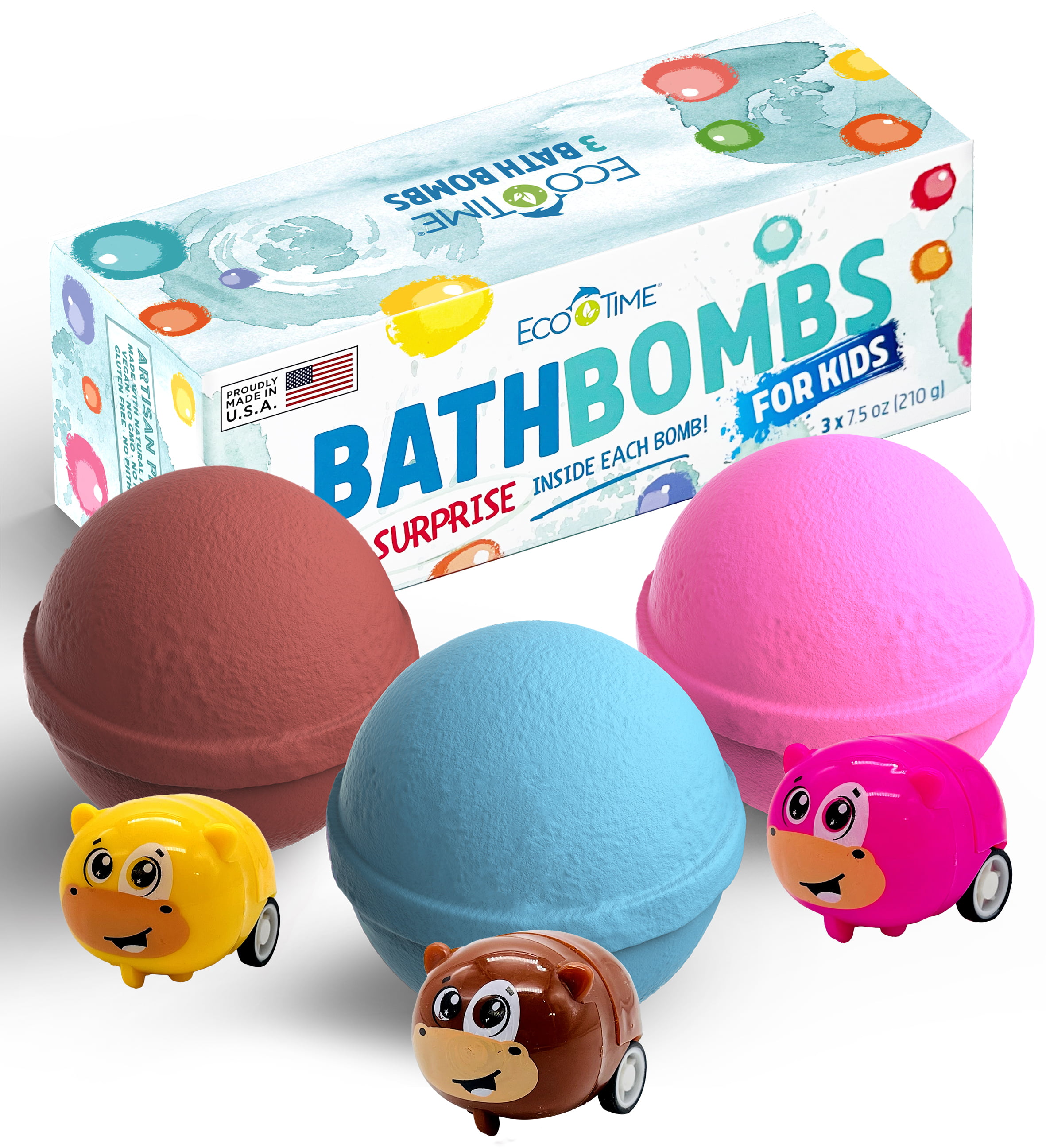 Bath Bombs for Kids - Extra Large 6pc Organic Bath Bombs with Mermaid Toys  - Handmade Fun Fizzies with Natural Essential Oils - Moisturizing Kids Bath  Bombs for Girls, Birthday Gifts, Christmas