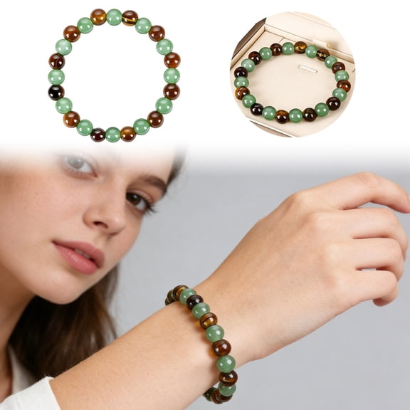 Handmade Beaded Bracelet For Elegant High End JewelryFor Daily Wear And Occasions, 15-20 cm, Khaki