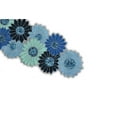 thumbnail image 1 of Handmade Beaded Table Runner, Blue Floral Table Runner, Spring Tableware 13X36 Inch, 1 of 9