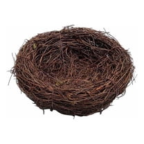 Handmade Bird House Vine, Home Nature Craft Best Birds Nests for Garden Decor, Woven Bird Nest with 6cm Diameter, Version A