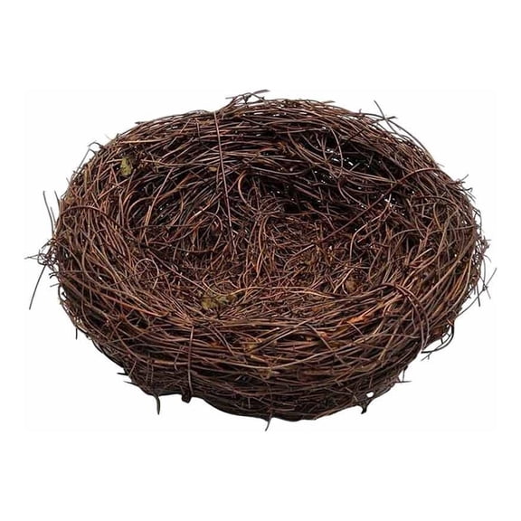 Handmade Bird House Vine, Home Nature Craft Best Birds Nests for Garden Decor, Woven Bird Nest with 6cm Diameter, Version A