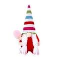 thumbnail image 1 of Handmade Birthday Doll Figurine Festive Swedish Tomte Cake Topper Decoration for Home Desktop Party Celebration, 1 of 6