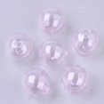 thumbnail image 1 of Handmade Blown Glass Beads Round Pink 16x16mm Hole: 1~2mm, 1 of 2