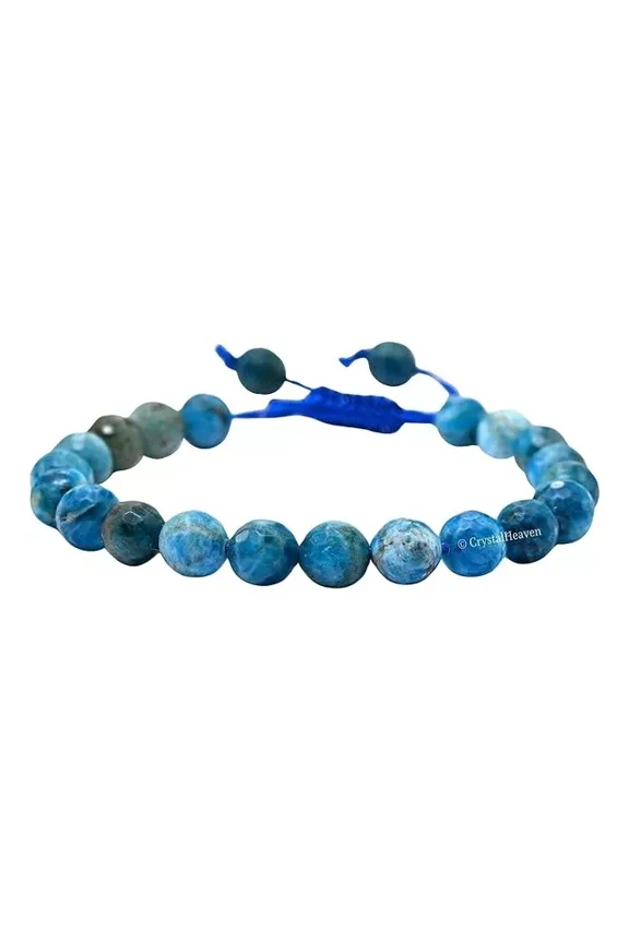 Blue Gemstone Bracelet with Healing Crystal and Reiki Stone