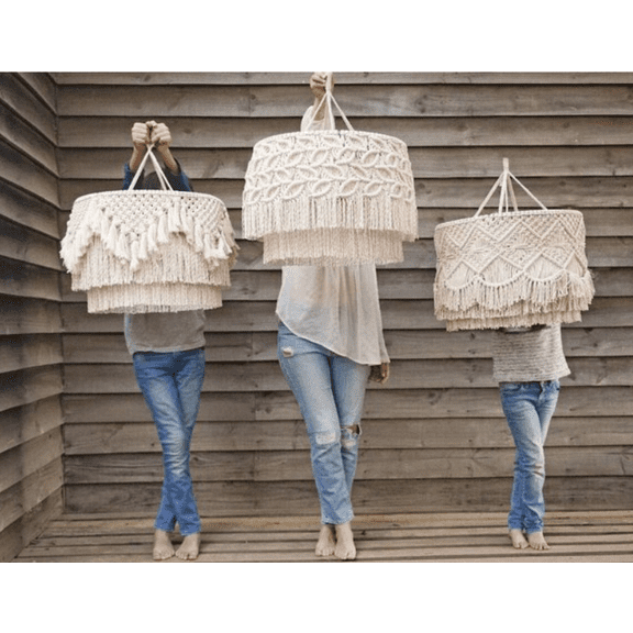 Handmade Boho light, Fringe Chandelier, Tassel Lamp Shade , Macrame Chandelier, Fringe Chandelier , Macrame Lampshade