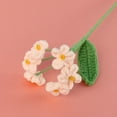 thumbnail image 1 of Handmade Bouquet - Small Fresh Simulated Flowers, Novel Knitted Simulated Flowers Made of Soft Milk Cotton Yarn for Office, Home and Garden Decoration（pink）, 1 of 6