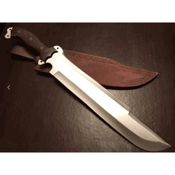Handmade Bowie Knife D2 Steel Survival Bowie Knife Camping, Hunting Outdoor Knife With Leather Sheath (FM-720)$$Other