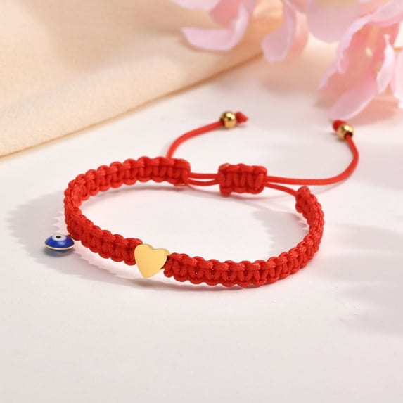 Handmade Bracelet Protection Gifts : Braided Red String Adjustable Amulet Cross/Rainbow/Infinity/Unicorn/Heart Bracelet, Birthday Gifts for Toddler Son Daughter