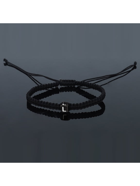 Handmade Bracelets Initial String Jewelry for Women Men and Teens - Minimalist Matching Couple Braided Rope Accessory for All Occasions