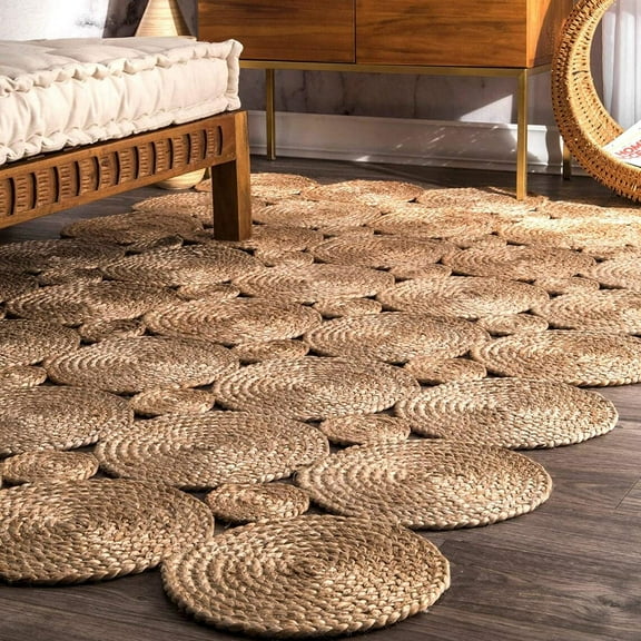 Handmade Braided Natural Pure Jute Area Rugs ,Home Décor Rugs Size 2 x 4 Feet ( 60 cm x 120 cm )