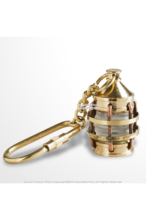 Handmade Brass Anchor Lantern Key Chain Ring Gift Souvenir