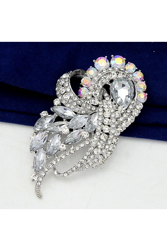 Handmade Brooches, Buttons & Pins Women Bridal Bouquet Rhinestone Crystal Diamante Brooch Pin Brooches