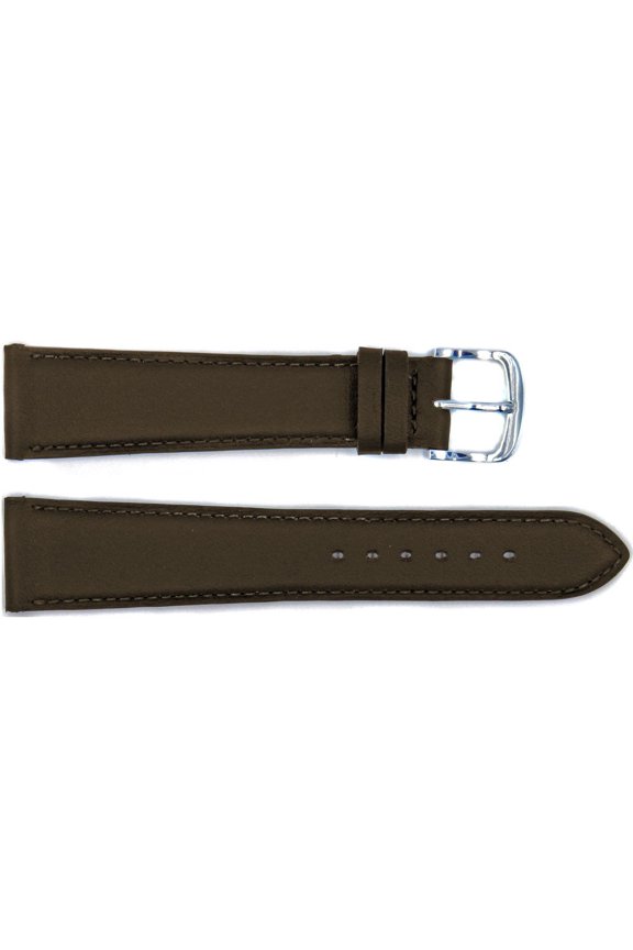 Handmade Brown Genuine Smooth Leather 10mm Watch Strap