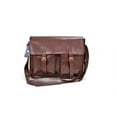 thumbnail image 1 of Handmade Buffalo Leather Messenger Bag Shoulder Men's Briefcase Satchel Laptop Vintage Genuine, 1 of 5
