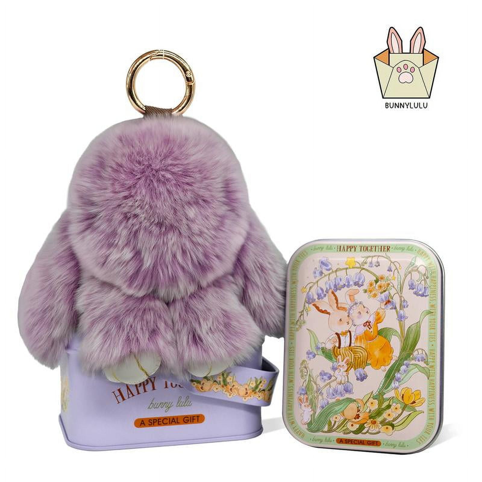 Handmade Bunny Keychain with Designed Tin Box, Graduation Concert ...