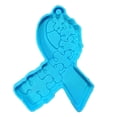 thumbnail image 1 of Handmade Cancer Mould Ribbon Silicone Keychain Mold with Hole Awareness, 1 of 10