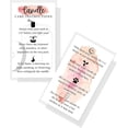 thumbnail image 1 of Handmade Candle Care Instruction Card  50 Pack  for Handmade Candle Makers Soy Bees Wax Coconut Essential Oils  White and Watercolor Card, 1 of 9