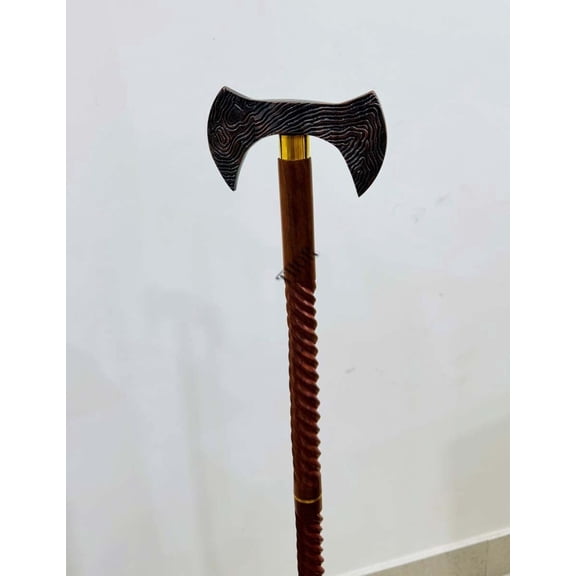 Handmade Carbon Steel Double Headed Axe, Viking Axe, Ragnar Axe, Battle Axe, Gift for him