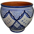 Handmade Ceramic Flower Pot Moroccan Indoor Outdoor Mediterranean