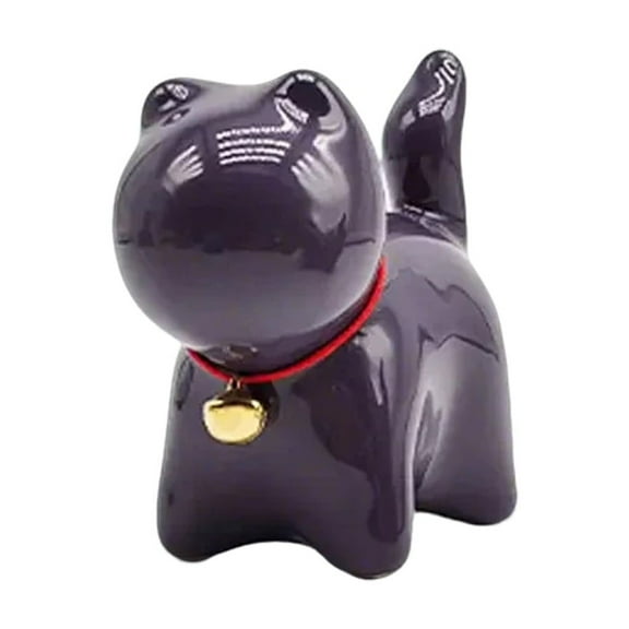 Handmade Ceramic Kitten Art Figurine For Table And Gift Giving Ornament