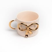 10 oz / 300 ml Handmade Ceramic Mug for Mothers Day with 24ct Gold Accents | Gift for Women, Mother, Girl, Mom, Mothers Day or Christmas