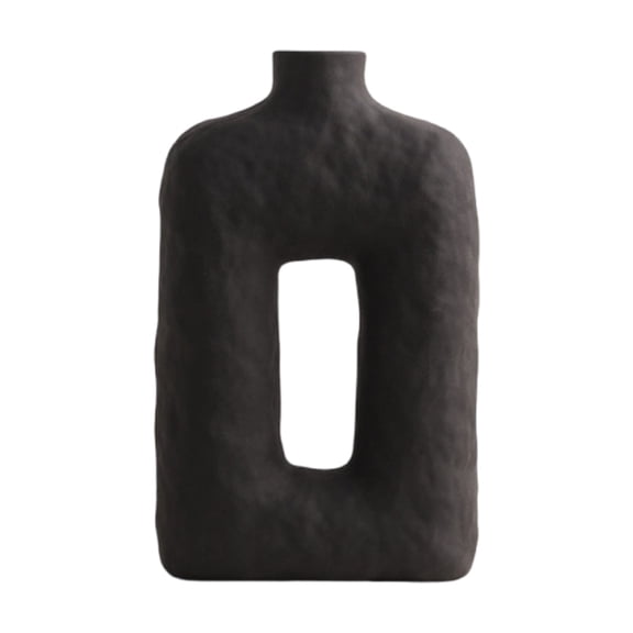 Handmade Ceramic Vases Modern Hollowout Geometric Square Flower Container Home Decor Craft