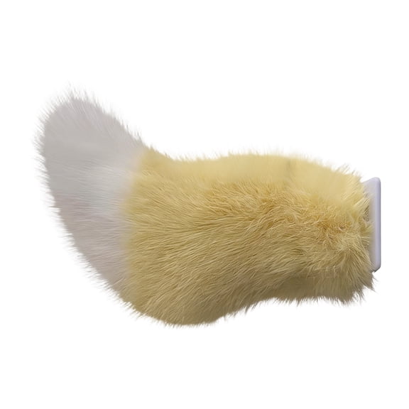 Handmade Charging Remote Control Moving Tail Prop Electric Animated Fox/Animal/Wolf Tail with Belt Accessory (B)