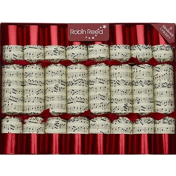 Handmade Christmas Crackers by Robin Reed - 8 x 10 inch containing musical whistles