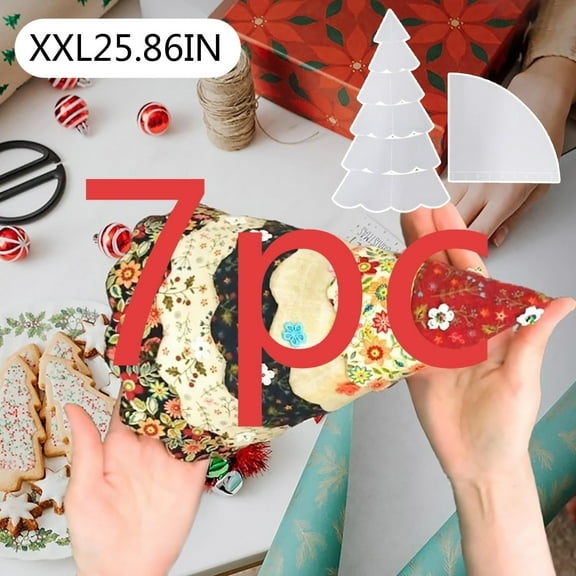 Handmade Christmas Tree Quilting Set 3 Sizes M L LLX Acrylic Handmade Christmas Tree Quilting Set 7PCSAcrylicGuczhu