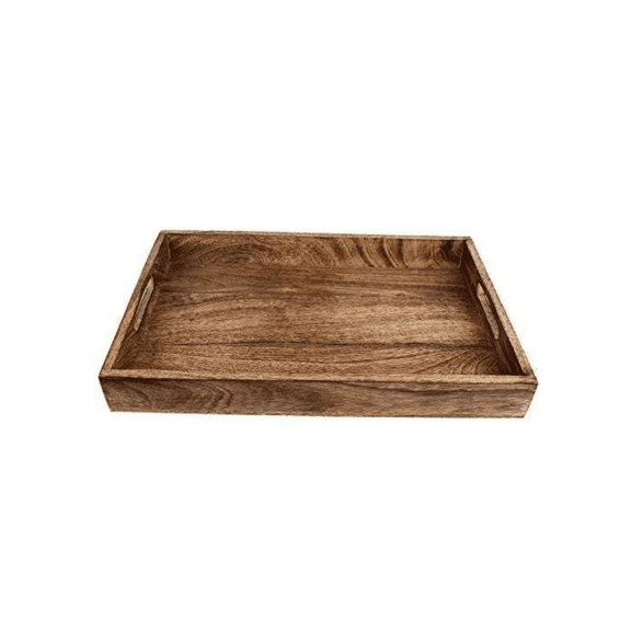 Handmade Classic Wooden Tray Medium Size | Serveware Kitchen Accessories Tray - 15"