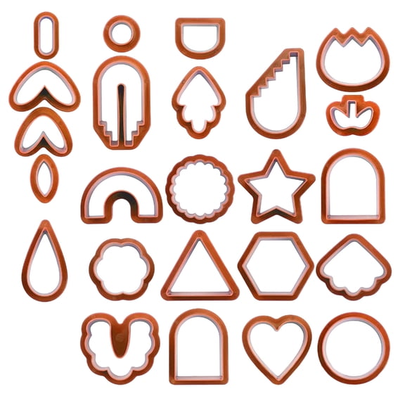 Handmade Clay Earring Cutter Different Shape Clay Cutter Pottery Tools Jewerlry Making Tools for Earrings Making