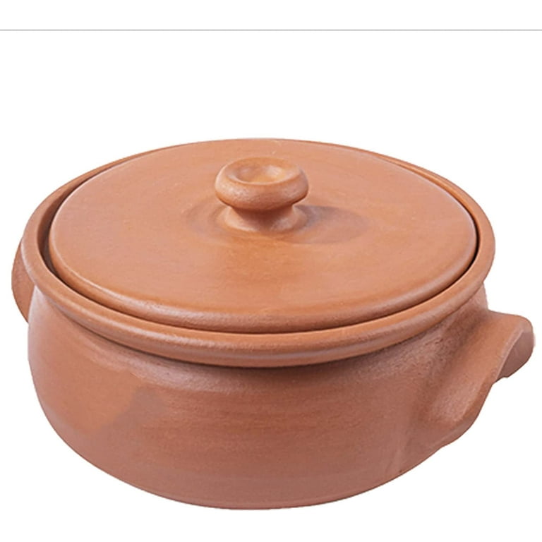 Handmade Clay Cooking Pot Frying Pan Organic Ceramics Baking Dish Ceramic  Clay Pan for Oven Cookware Pottery 