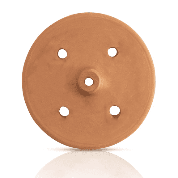 Handmade Clay Pot Dolma Lid Cover, Terracotta Grape Leaf Roll Lid, Earthenware Weighted Cooking Grill Press (Small 7.1 in)