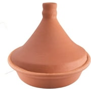 Handmade Clay Tagine Pot for Cooking, Lead-Free Unglazed Earthenware Tajine Pot for Stovetop, Terracotta Tangine Pot for Moroccan, Indian, and Asian Dishes