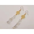 thumbnail image 1 of Handmade Clear Quartz Natural Drop Earrings , Crystal Earrings, 1 of 9