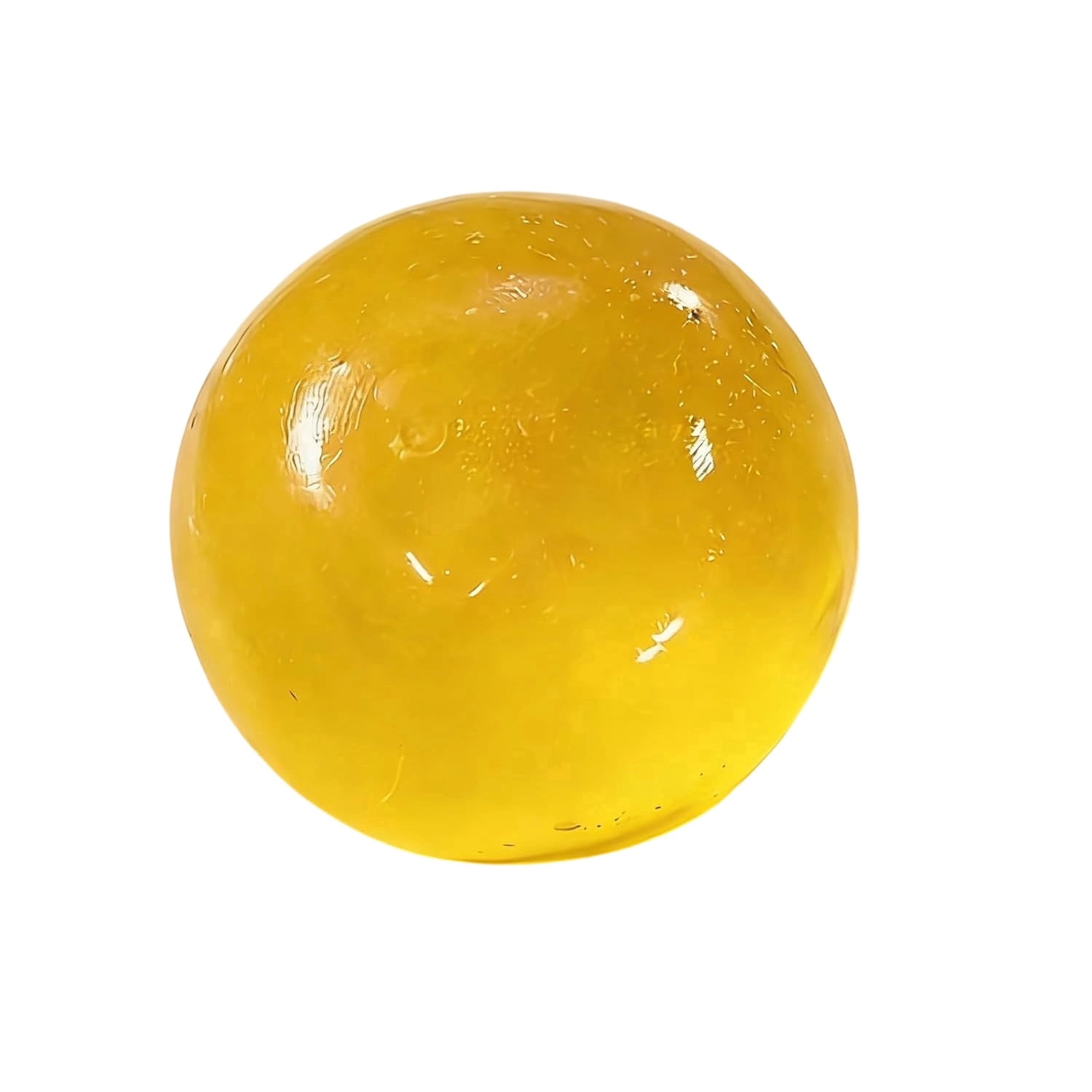 Handmade Coconut Oil Squishies Ball, 2026 New Crunchy Fidget Stress Ball, Slow Rising Squishy, Non-Sticky, Easy to Clean, Improving Focus, Or Easing Tension During Study, Work, Or Relaxation (Yellow)