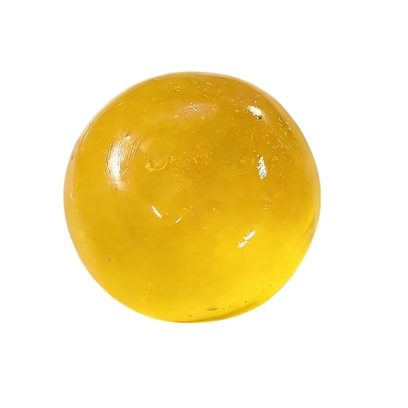 Handmade Coconut Oil Squishies Ball, 2026 New Crunchy Fidget Stress Ball, Slow Rising Squishy, Non-Sticky, Easy to Clean, Improving Focus, Or Easing Tension During Study, Work, Or Relaxation (Yellow)