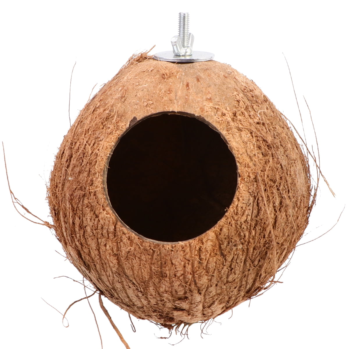 Handmade Coconut Shell Bird Nest Classic Wide Entrance House Birds Bed