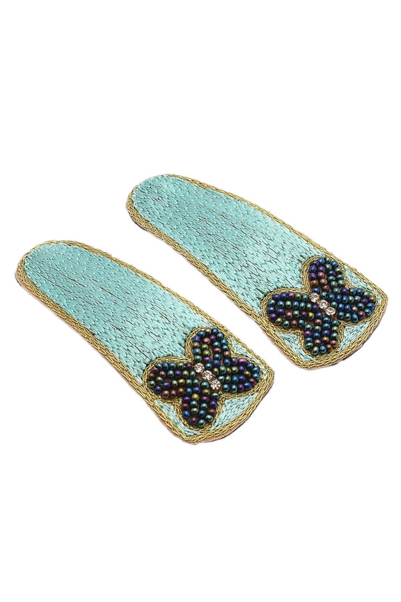 Handmade Colorful Beaded Hair Clip, Beaded Barrette, Indigenous Hair Clip ,Tribal Barrette, Beaded Hair Bow FHC1001