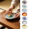 thumbnail image 1 of Handmade Colorful Ceramic Grater, Multipurpose Kitchen Spice Mill, Practical Grinding Tool for Ginger, Garlic, Wasabi and Fruit Puree Making Daily Cooking Prep, 1 of 8