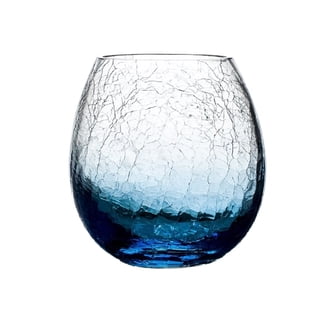 Crackle Wine Glass